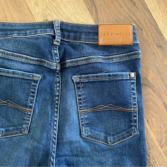 Jack Wills Ferham Super Skinny Crop Blue Denim Size 28 - Picture 5 of 13